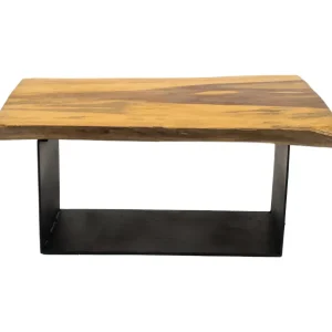 Mesa petit parota rectangular de centro