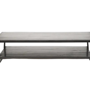 Mesa rectangular madera negra de centro