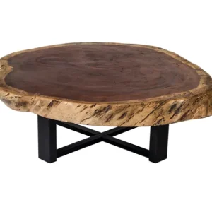 Mesa petit parota circular de centro