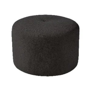 Taburete circular negro