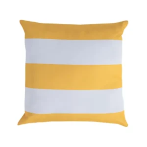 Cojines de rayas amarillo